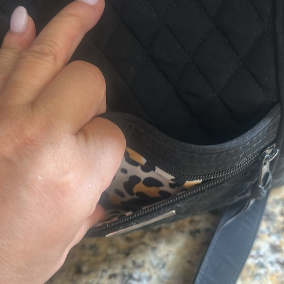 Vera Bradley Black Quilted Crossbody Bag - Picture 6 of 6